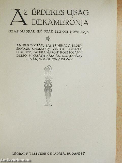 Az Érdekes Ujság Dekameronja II. (töredék)