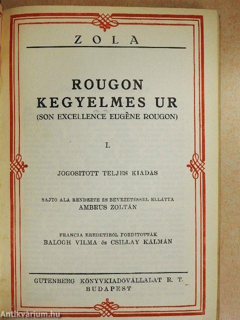 Rougon kegyelmes ur I-IV./Concourt Edmond és Jules