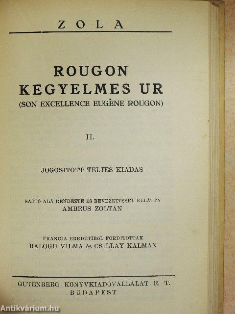 Rougon kegyelmes ur I-IV./Concourt Edmond és Jules