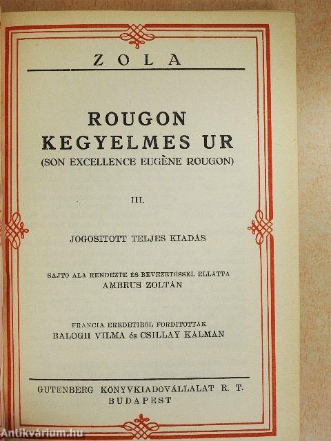 Rougon kegyelmes ur I-IV./Concourt Edmond és Jules