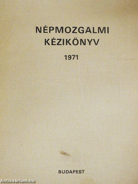 Népmozgalmi kézikönyv 1971
