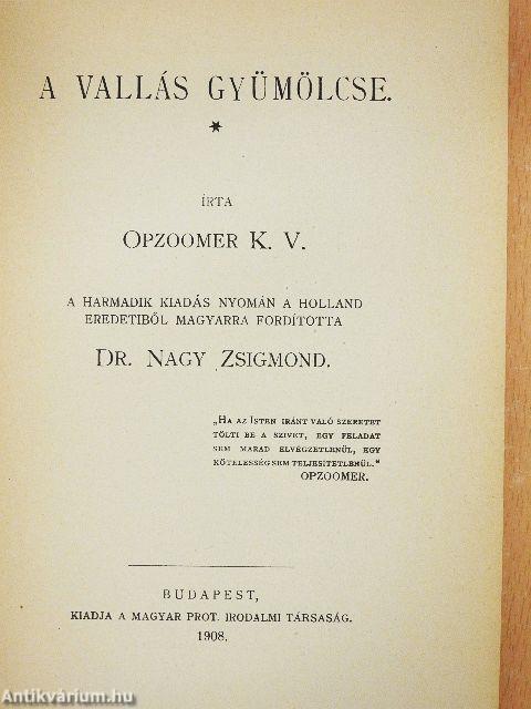 A vallás gyümölcse