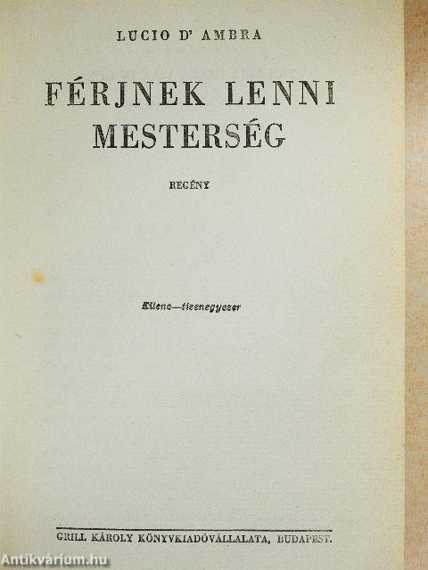 Férjnek lenni mesterség