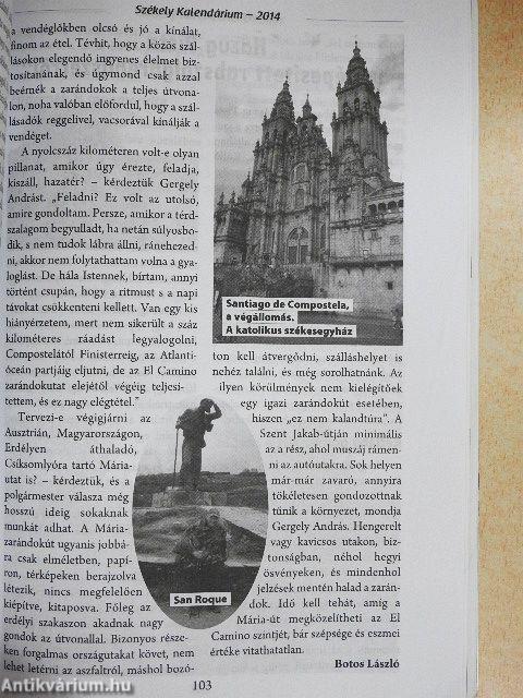 Székely Kalendárium 2014