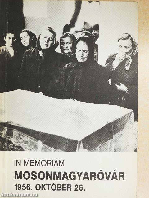 In memoriam Mosonmagyaróvár