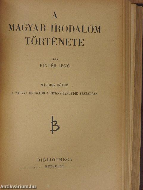A magyar irodalom története I-II.
