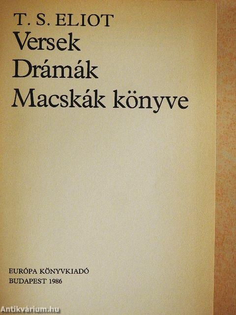 Versek - Drámák/Macskák könyve