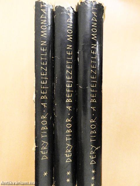 A befejezetlen mondat I-III.