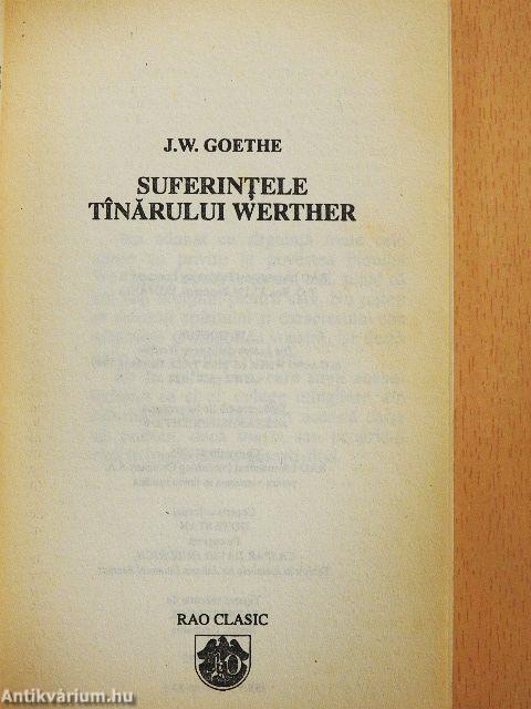 Suferintele Tinarului Werther