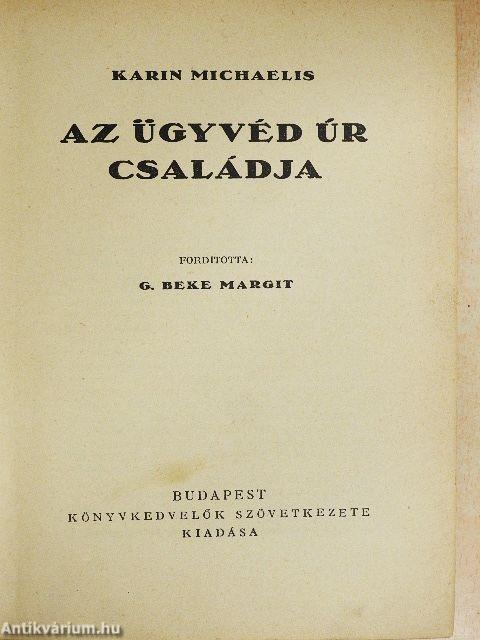 Az ügyvéd úr családja