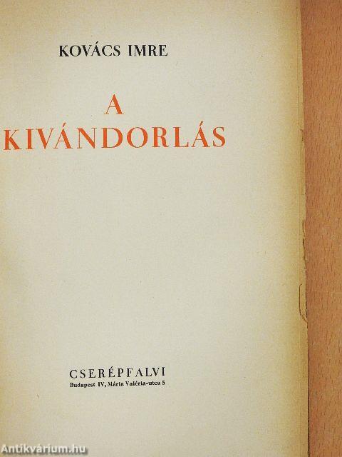 A kivándorlás