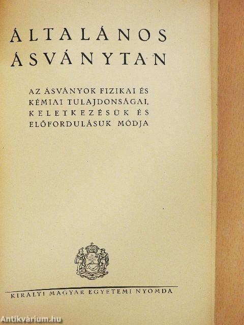 Ásványtan I-II.