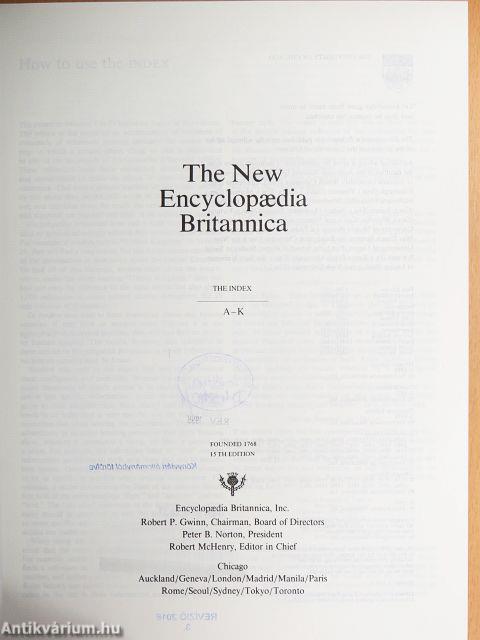 The New Encyclopaedia Britannica Volume 1-29./Index I-II./Britannica World Data 1993./Propaedia Outline of Knowledge