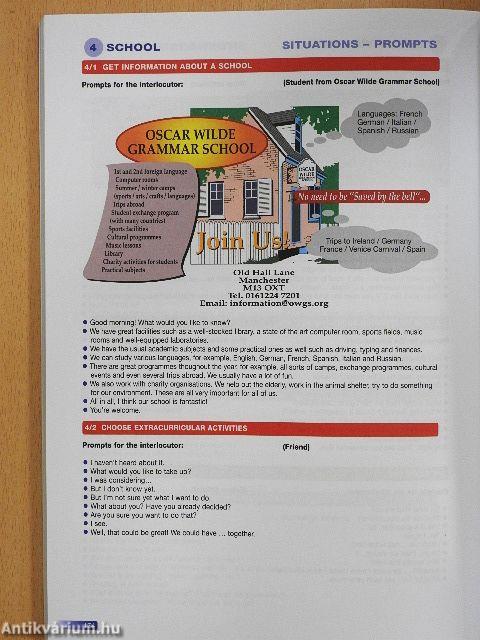 Angol szóbeli gyakorlatok