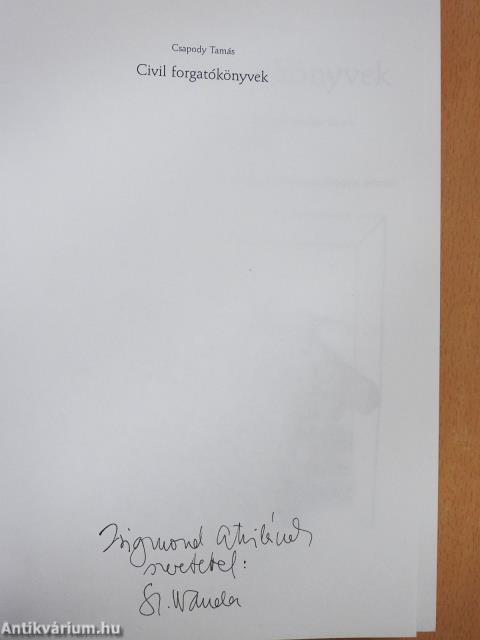 Civil forgatókönyvek (dedikált példány)