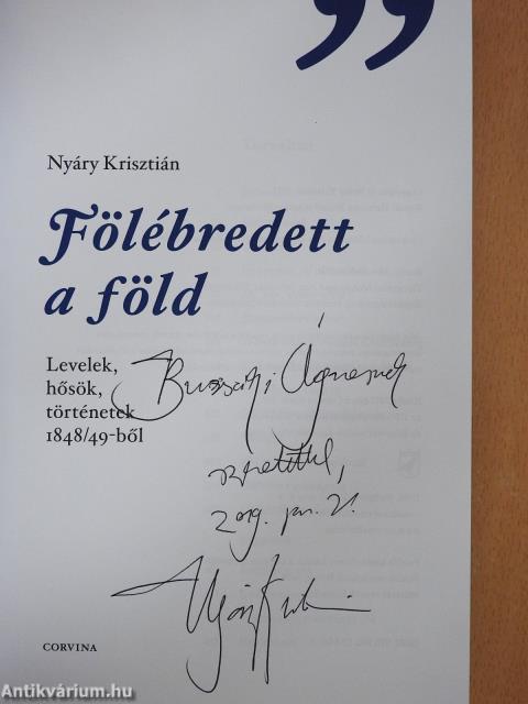 Fölébredett a föld (dedikált példány)