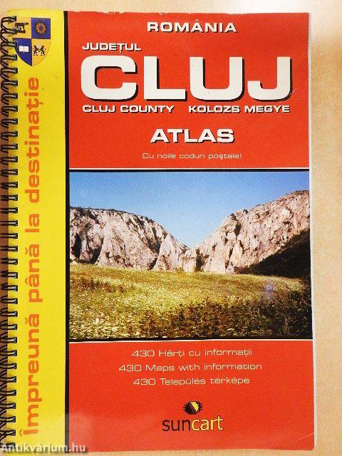 Románia Kolozs megye atlasz