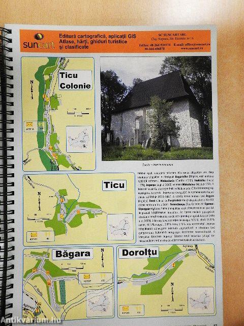 Románia Kolozs megye atlasz