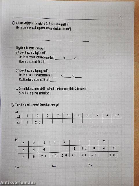 Szünidei gyakorló 2. osztály