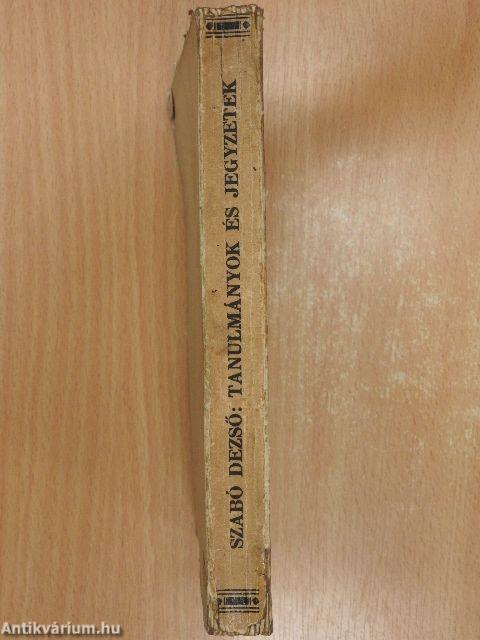 Tanulmányok és jegyzetek