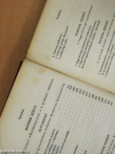 Magyarország függetlenségi harczának története II. (töredék)