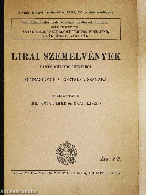 Lirai szemelvények