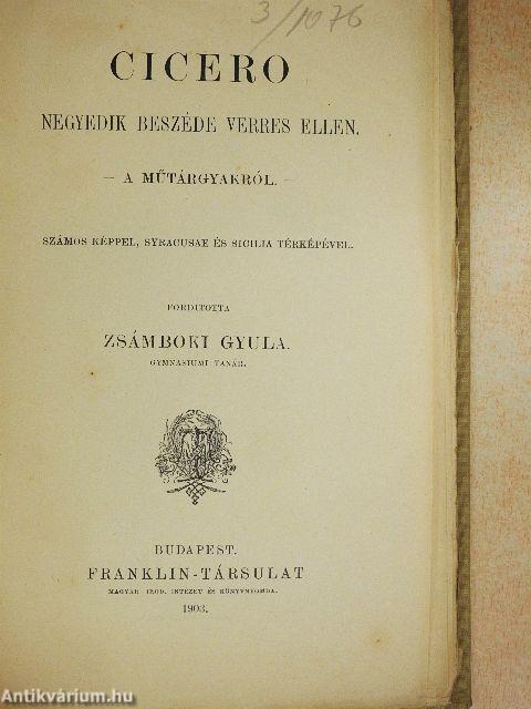 Cicero negyedik beszéde Verres ellen