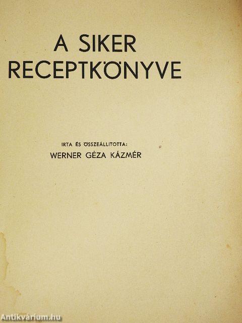 A siker receptkönyve