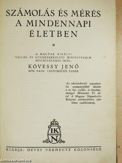 Számolás és mérés a mindennapi életben