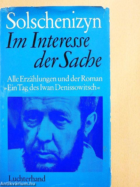 Im Interesse der Sache