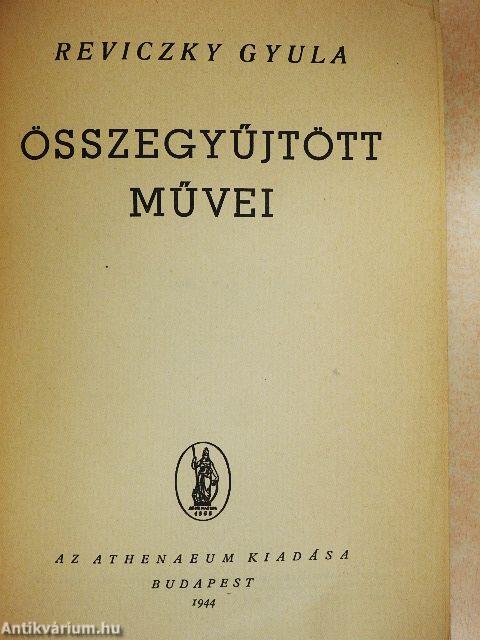 Reviczky Gyula összegyűjtött művei