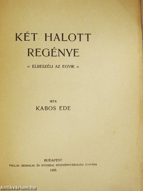 Két halott regénye