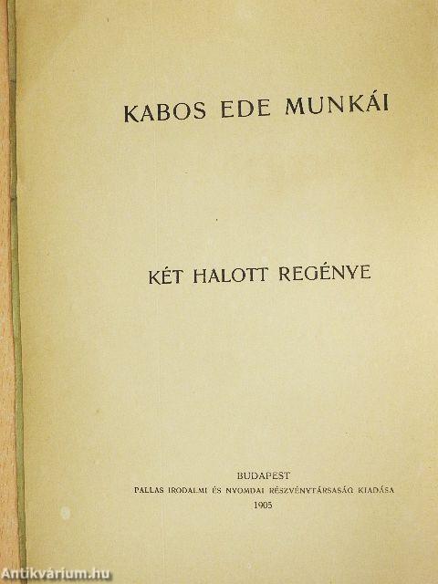 Két halott regénye