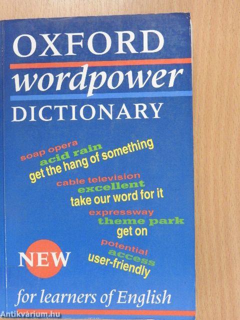 Oxford Wordpower Dictionary