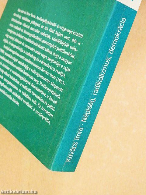 Népiség, radikalizmus, demokrácia