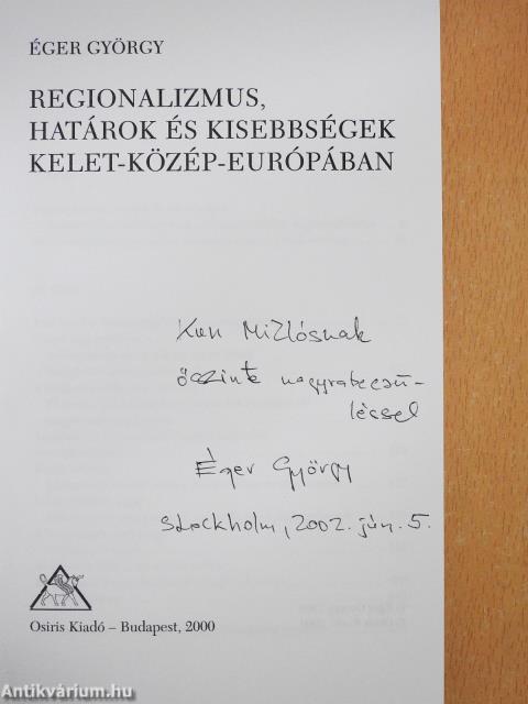 Regionalizmus (dedikált példány)