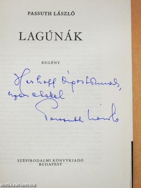 Lagúnák (dedikált példány)