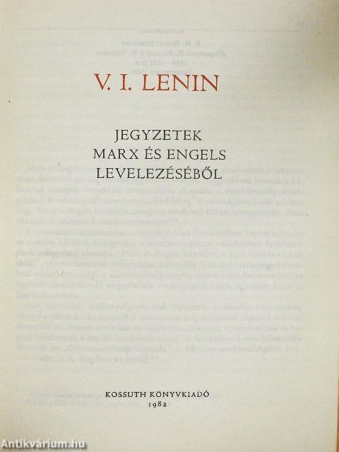 Jegyzetek Marx és Engels levelezéséből