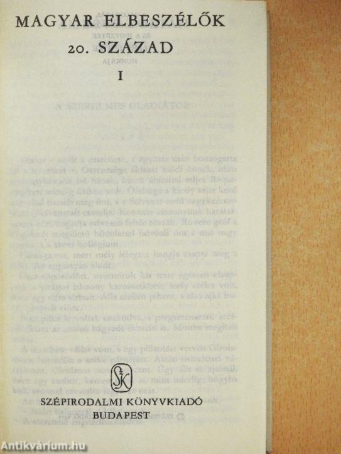 Magyar elbeszélők I-III.