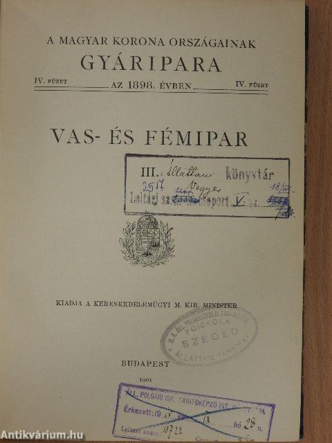 Vas- és fémipar III.