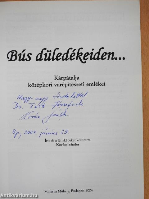 Bús düledékeiden... (dedikált példány)