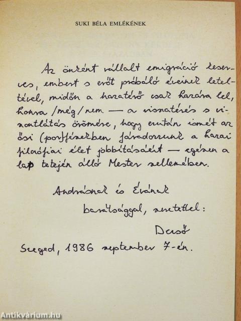 A spanyol egzisztencializmus története (dedikált példány)