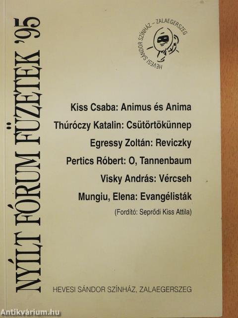 Nyílt Fórum Füzetek '95 (dedikált példány)