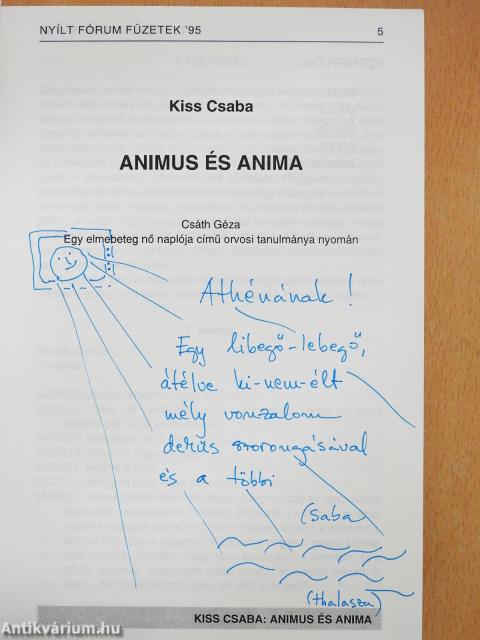 Nyílt Fórum Füzetek '95 (dedikált példány)