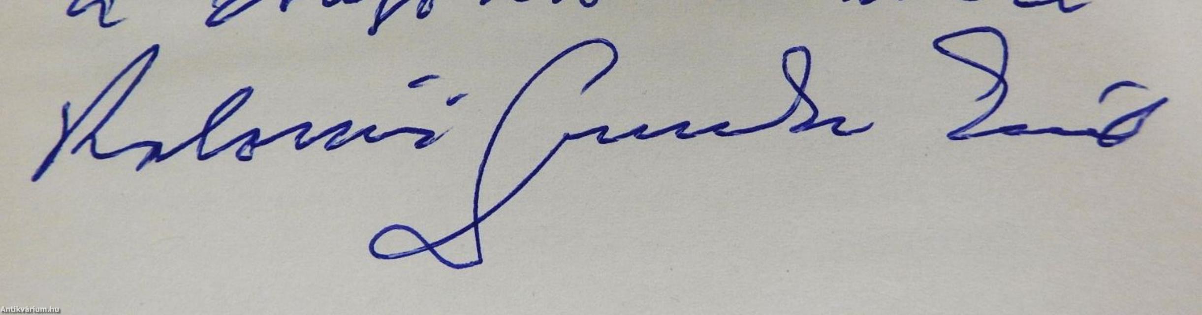 Tegnap/Szabadság (dedikált példány)