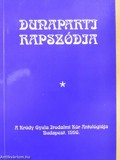 Dunaparti rapszódia (dedikált példány)