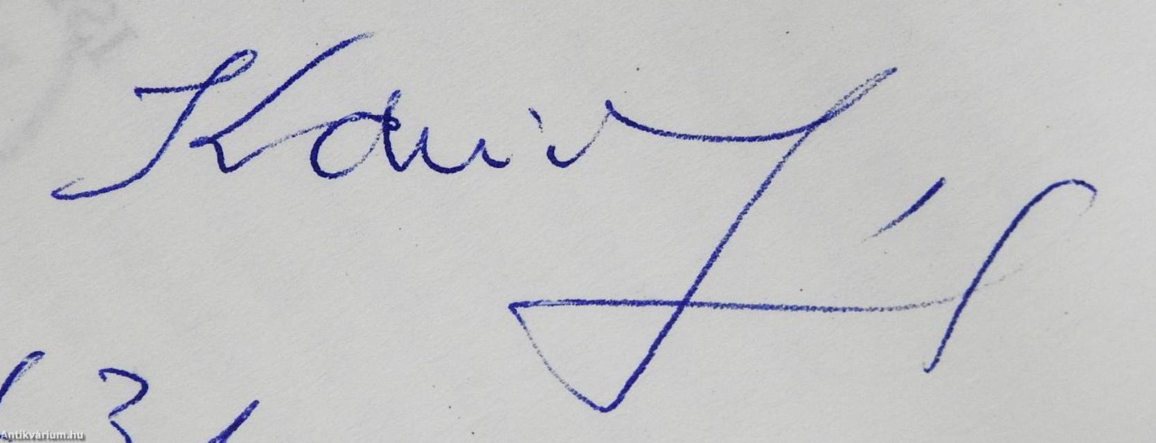 Dunaparti rapszódia (dedikált példány)