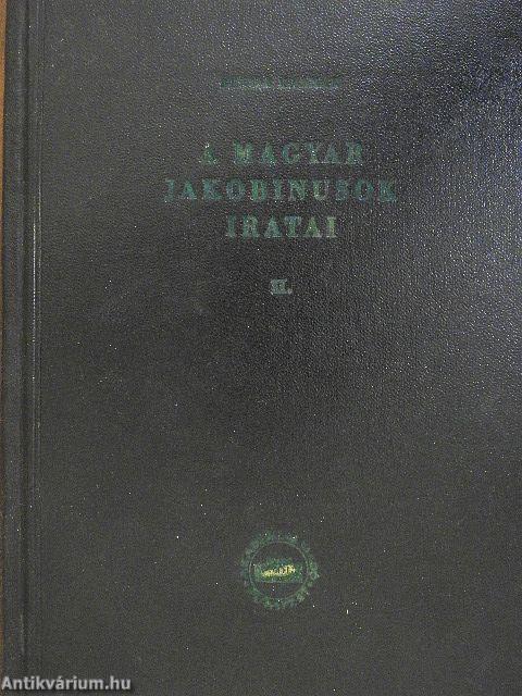 A magyar jakobinusok iratai II.