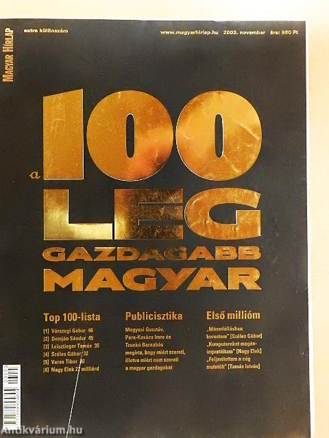 A 100 leggazdagabb magyar