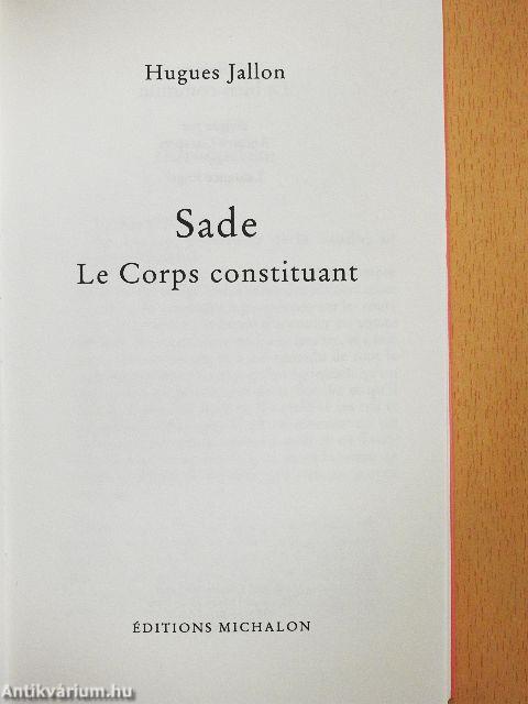 Sade - Le Corps constituant 
